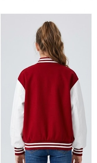 Women Varsity S Printed Jacket